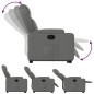 vidaXL Relaxsessel mit Aufstehhilfe Dunkelgrau Stoff vidaXL Relaxsessel mit Aufstehhilfe Dunkelgrau Stoff