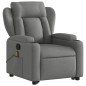 vidaXL Massagesessel mit Aufstehhilfe Dunkelgrau Stoff vidaXL Massagesessel mit Aufstehhilfe Dunkelgrau Stoff