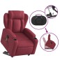 vidaXL Massagesessel mit Aufstehhilfe Weinrot Stoff vidaXL Massagesessel mit Aufstehhilfe Weinrot Stoff