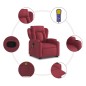 vidaXL Massagesessel mit Aufstehhilfe Weinrot Stoff vidaXL Massagesessel mit Aufstehhilfe Weinrot Stoff