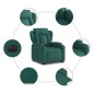 vidaXL Relaxsessel mit Aufstehhilfe Elektrisch Dunkelgrün Stoff vidaXL Relaxsessel mit Aufstehhilfe Elektrisch Dunkelgrün Stoff