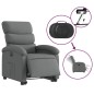 vidaXL Relaxsessel mit Aufstehhilfe Elektrisch Dunkelgrau Stoff vidaXL Relaxsessel mit Aufstehhilfe Elektrisch Dunkelgrau Stoff