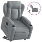 vidaXL Relaxsessel mit Aufstehhilfe Elektrisch Hellgrau Stoff vidaXL Relaxsessel mit Aufstehhilfe Elektrisch Hellgrau Stoff