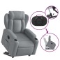 vidaXL Relaxsessel mit Aufstehhilfe Elektrisch Hellgrau Stoff vidaXL Relaxsessel mit Aufstehhilfe Elektrisch Hellgrau Stoff