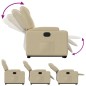vidaXL Relaxsessel mit Aufstehhilfe Elektrisch Creme Stoff vidaXL Relaxsessel mit Aufstehhilfe Elektrisch Creme Stoff