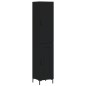 Highboard Schwarz 34,5x34x180 cm Holzwerkstoff Highboard Schwarz 34,5x34x180 cm Holzwerkstoff