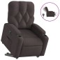 vidaXL Relaxsessel mit Aufstehhilfe Elektrisch Dunkelbraun Stoff vidaXL Relaxsessel mit Aufstehhilfe Elektrisch Dunkelbraun Stoff