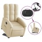 vidaXL Relaxsessel mit Aufstehhilfe Elektrisch Creme Stoff vidaXL Relaxsessel mit Aufstehhilfe Elektrisch Creme Stoff