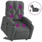 vidaXL Elektrischer Massagesessel mit Aufstehhilfe Dunkelgrau Stoff vidaXL Elektrischer Massagesessel mit Aufstehhilfe Dunkelgrau Stoff