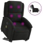 vidaXL Elektrischer Massagesessel mit Aufstehhilfe Schwarz Stoff vidaXL Elektrischer Massagesessel mit Aufstehhilfe Schwarz Stoff