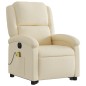 vidaXL Elektrischer Massagesessel mit Aufstehhilfe Creme Stoff vidaXL Elektrischer Massagesessel mit Aufstehhilfe Creme Stoff