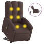 vidaXL Elektrischer Massagesessel mit Aufstehhilfe Dunkelbraun Stoff vidaXL Elektrischer Massagesessel mit Aufstehhilfe Dunkelbraun Stoff