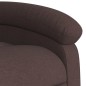 vidaXL Elektrischer Massagesessel mit Aufstehhilfe Dunkelbraun Stoff vidaXL Elektrischer Massagesessel mit Aufstehhilfe Dunkelbraun Stoff