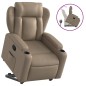 vidaXL Relaxsessel mit Aufstehhilfe Cappuccino-Braun Kunstleder vidaXL Relaxsessel mit Aufstehhilfe Cappuccino-Braun Kunstleder