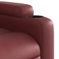 vidaXL Relaxsessel mit Aufstehhilfe Weinrot Kunstleder vidaXL Relaxsessel mit Aufstehhilfe Weinrot Kunstleder