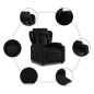 vidaXL Relaxsessel mit Aufstehhilfe Schwarz Kunstleder vidaXL Relaxsessel mit Aufstehhilfe Schwarz Kunstleder