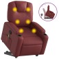 vidaXL Massagesessel mit Aufstehhilfe Weinrot Kunstleder vidaXL Massagesessel mit Aufstehhilfe Weinrot Kunstleder