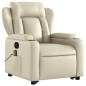vidaXL Massagesessel mit Aufstehhilfe Creme Kunstleder vidaXL Massagesessel mit Aufstehhilfe Creme Kunstleder