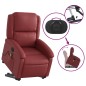 vidaXL Massagesessel mit Aufstehhilfe Weinrot Kunstleder vidaXL Massagesessel mit Aufstehhilfe Weinrot Kunstleder