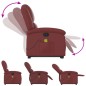 vidaXL Massagesessel mit Aufstehhilfe Weinrot Kunstleder vidaXL Massagesessel mit Aufstehhilfe Weinrot Kunstleder