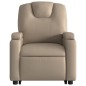 vidaXL Massagesessel mit Aufstehhilfe Cappuccino-Braun Kunstleder vidaXL Massagesessel mit Aufstehhilfe Cappuccino-Braun Kunstleder