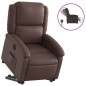 vidaXL Relaxsessel mit Aufstehhilfe Elektrisch Braun Kunstleder vidaXL Relaxsessel mit Aufstehhilfe Elektrisch Braun Kunstleder