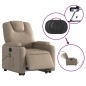 vidaXL Massagesessel mit Aufstehhilfe Elektrisch Cappuccino Kunstleder vidaXL Massagesessel mit Aufstehhilfe Elektrisch Cappuccino Kunstleder
