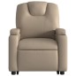 vidaXL Massagesessel mit Aufstehhilfe Elektrisch Cappuccino Kunstleder vidaXL Massagesessel mit Aufstehhilfe Elektrisch Cappuccino Kunstleder