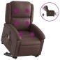 vidaXL Massagesessel mit Aufstehhilfe Elektrisch Braun Kunstleder vidaXL Massagesessel mit Aufstehhilfe Elektrisch Braun Kunstleder
