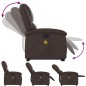 vidaXL Massagesessel mit Aufstehhilfe Elektrisch Braun Kunstleder vidaXL Massagesessel mit Aufstehhilfe Elektrisch Braun Kunstleder