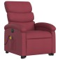 vidaXL Elektrischer Massagesessel mit Aufstehhilfe Weinrot Stoff vidaXL Elektrischer Massagesessel mit Aufstehhilfe Weinrot Stoff