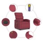 vidaXL Elektrischer Massagesessel mit Aufstehhilfe Weinrot Stoff vidaXL Elektrischer Massagesessel mit Aufstehhilfe Weinrot Stoff