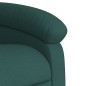 vidaXL Elektrischer Massagesessel mit Aufstehhilfe Dunkelgrün Stoff vidaXL Elektrischer Massagesessel mit Aufstehhilfe Dunkelgrün Stoff