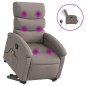 vidaXL Elektrischer Massagesessel mit Aufstehhilfe Taupe Stoff vidaXL Elektrischer Massagesessel mit Aufstehhilfe Taupe Stoff