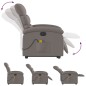 vidaXL Elektrischer Massagesessel mit Aufstehhilfe Taupe Stoff vidaXL Elektrischer Massagesessel mit Aufstehhilfe Taupe Stoff