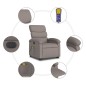 vidaXL Elektrischer Massagesessel mit Aufstehhilfe Taupe Stoff vidaXL Elektrischer Massagesessel mit Aufstehhilfe Taupe Stoff