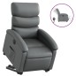vidaXL Relaxsessel mit Aufstehhilfe Elektrisch Grau Kunstleder vidaXL Relaxsessel mit Aufstehhilfe Elektrisch Grau Kunstleder