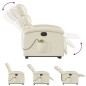 vidaXL Massagesessel mit Aufstehhilfe Elektrisch Creme Kunstleder vidaXL Massagesessel mit Aufstehhilfe Elektrisch Creme Kunstleder