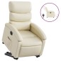 vidaXL Relaxsessel mit Aufstehhilfe Elektrisch Creme Kunstleder vidaXL Relaxsessel mit Aufstehhilfe Elektrisch Creme Kunstleder