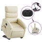 vidaXL Massagesessel mit Aufstehhilfe Creme Kunstleder vidaXL Massagesessel mit Aufstehhilfe Creme Kunstleder