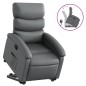 vidaXL Relaxsessel mit Aufstehhilfe Grau Kunstleder vidaXL Relaxsessel mit Aufstehhilfe Grau Kunstleder