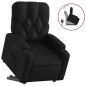 vidaXL Relaxsessel mit Aufstehhilfe Schwarz Kunstleder vidaXL Relaxsessel mit Aufstehhilfe Schwarz Kunstleder