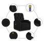 vidaXL Massagesessel mit Aufstehhilfe Schwarz Kunstleder vidaXL Massagesessel mit Aufstehhilfe Schwarz Kunstleder