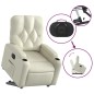 vidaXL Relaxsessel mit Aufstehhilfe Elektrisch Creme Kunstleder vidaXL Relaxsessel mit Aufstehhilfe Elektrisch Creme Kunstleder