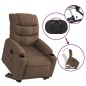 vidaXL Massagesessel mit Aufstehhilfe Braun Stoff vidaXL Massagesessel mit Aufstehhilfe Braun Stoff
