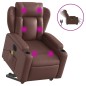 vidaXL Massagesessel mit Aufstehhilfe Elektrisch Braun Kunstleder vidaXL Massagesessel mit Aufstehhilfe Elektrisch Braun Kunstleder