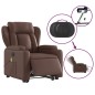 vidaXL Massagesessel mit Aufstehhilfe Elektrisch Braun Kunstleder vidaXL Massagesessel mit Aufstehhilfe Elektrisch Braun Kunstleder