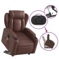 vidaXL Massagesessel mit Aufstehhilfe Elektrisch Braun Kunstleder vidaXL Massagesessel mit Aufstehhilfe Elektrisch Braun Kunstleder