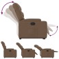 vidaXL Relaxsessel mit Aufstehhilfe Braun Stoff vidaXL Relaxsessel mit Aufstehhilfe Braun Stoff