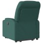 vidaXL Massagesessel mit Aufstehhilfe Dunkelgrün Stoff vidaXL Massagesessel mit Aufstehhilfe Dunkelgrün Stoff
